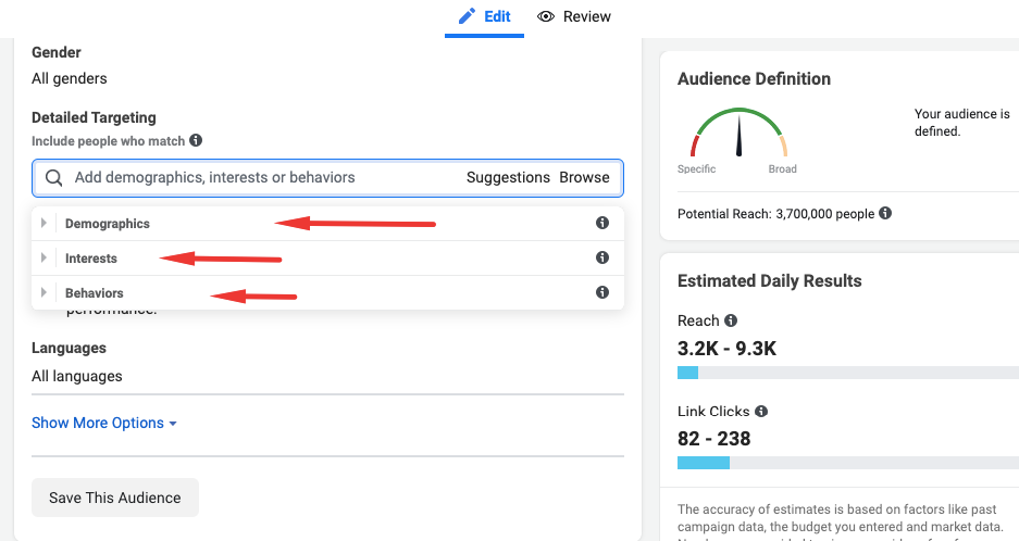 How to set up your quiz with Facebook ads 5