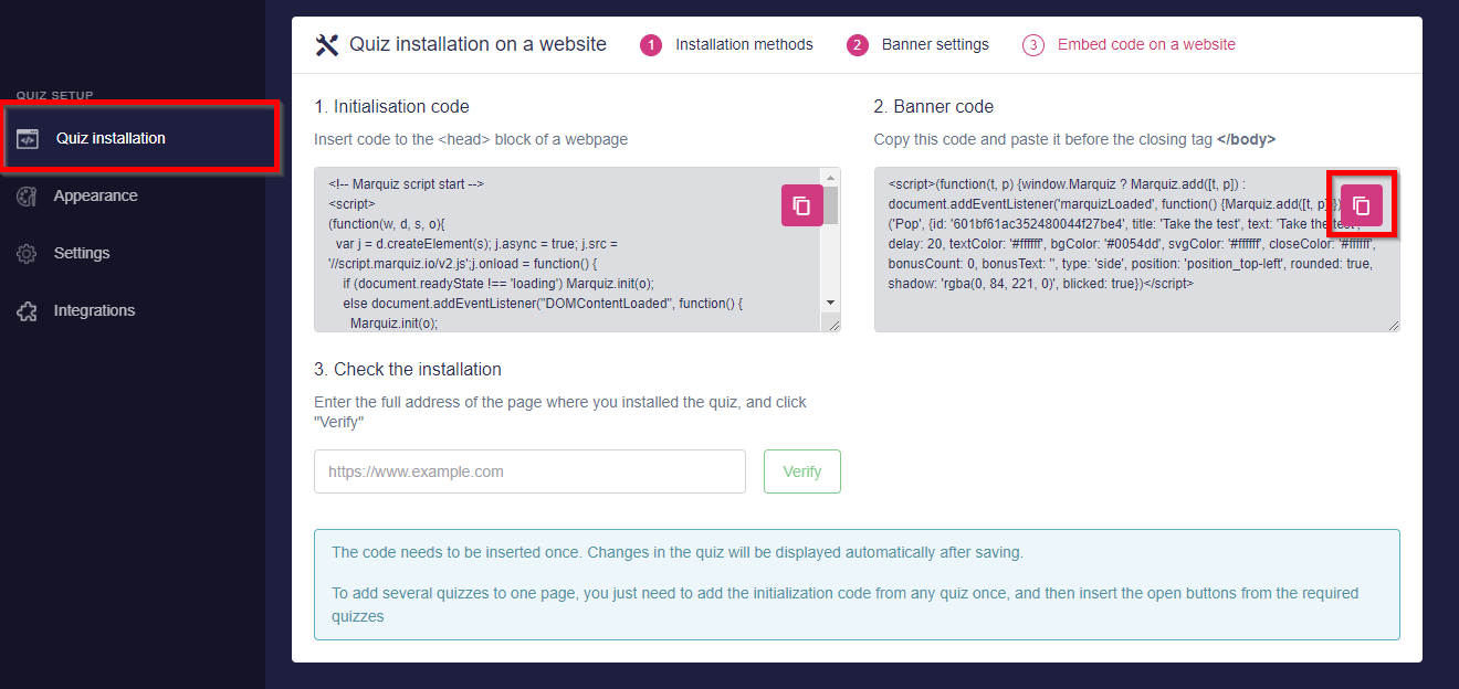 How to install Marquiz on to your Unbounce website 11