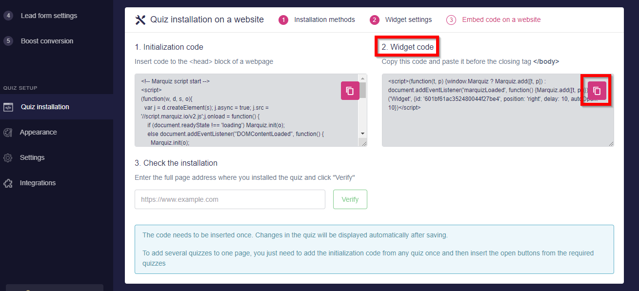 How to install Marquiz on your Leadpages website 14