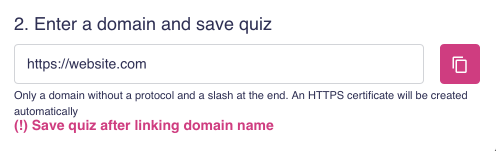 Errors during domain connection with quiz 1