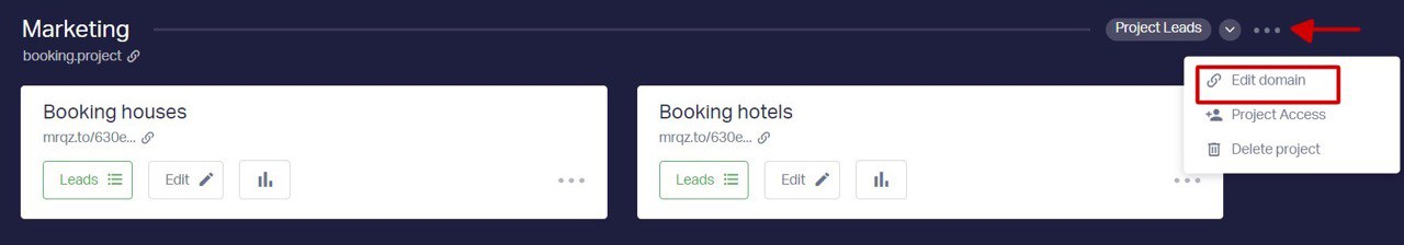 Connecting your domain to a project (Marquiz) 1
