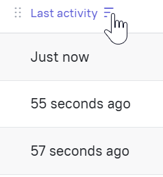 Sorting by last activity