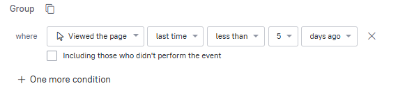 Last event happened less than 5 days ago